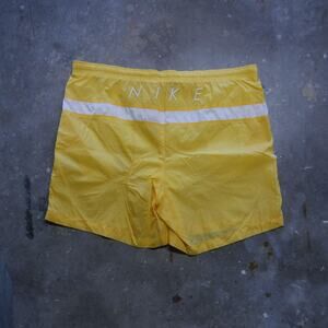 Vintage 90s Nike Yellow Swim Shorts Mens Size XL